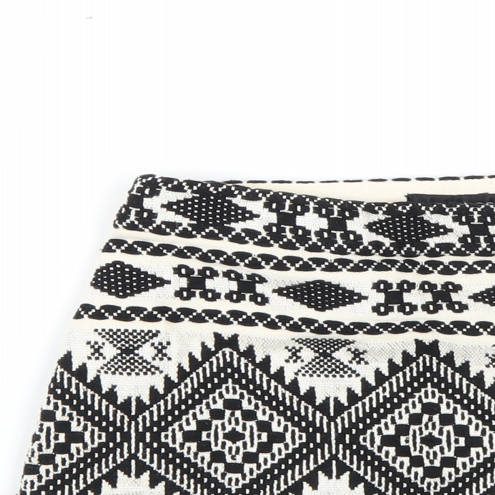 Topshop Womens Multicoloured Geometric  Mini Skirt Size 6