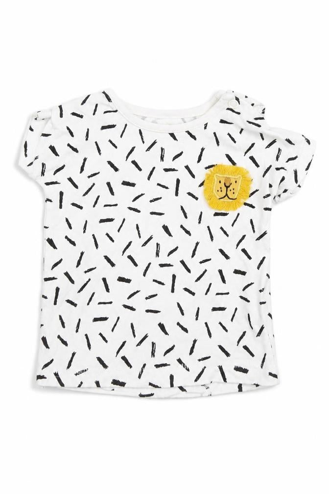 F&F Boys White   Basic T-Shirt Size 0-3 Months