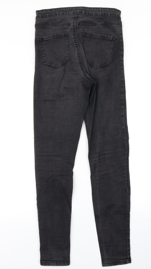 Black Womens Black  Denim Skinny Jeans Size 12 L28 in
