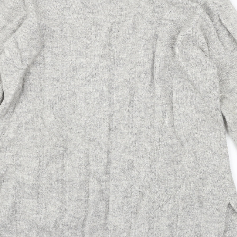 Marks and Spencer Womens Grey  Knit Cardigan Jumper Size M