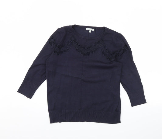 Per Una Womens Blue   Pullover Jumper Size 14