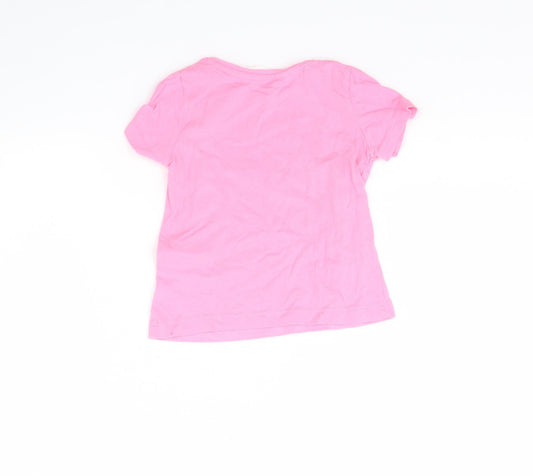 H&M Girls Pink   Basic T-Shirt Size 18-24 Months  - fun