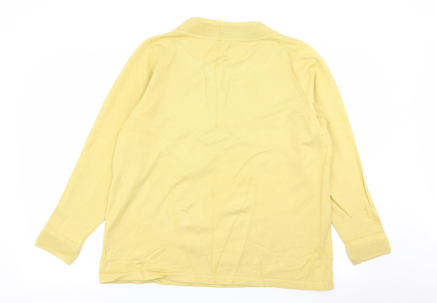 BM Womens Yellow   Pullover Jumper Size L