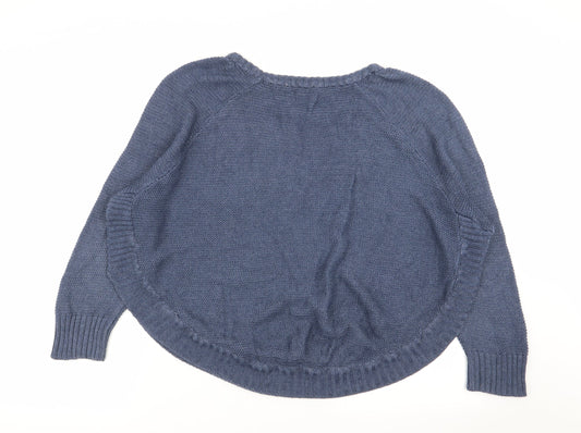 Miss Selfridge Womens Blue   Pullover Jumper Size 8
