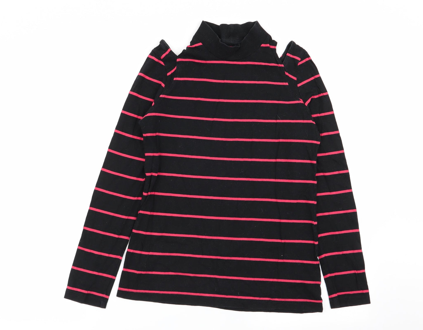 NEXT Womens Multicoloured Striped  Basic T-Shirt Size 10