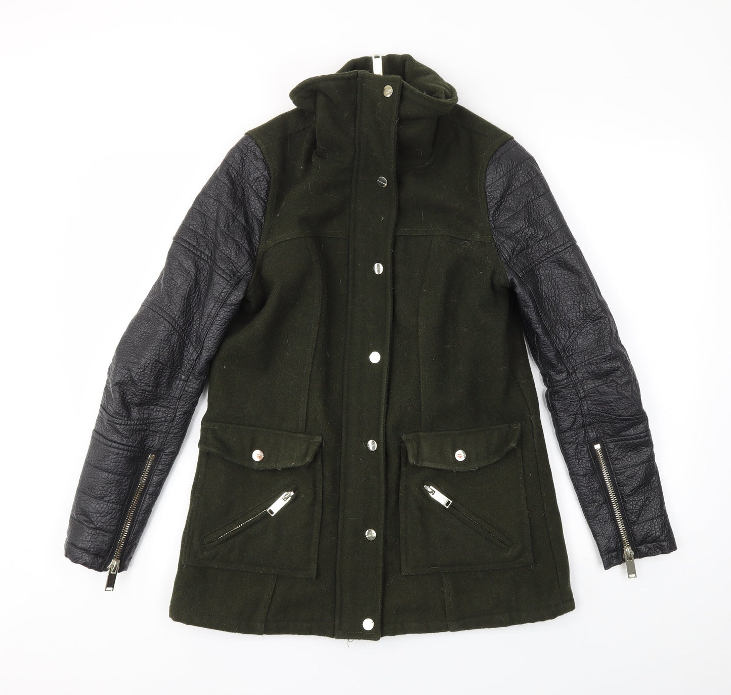 River Island Womens Green   Jacket Coat Size 8