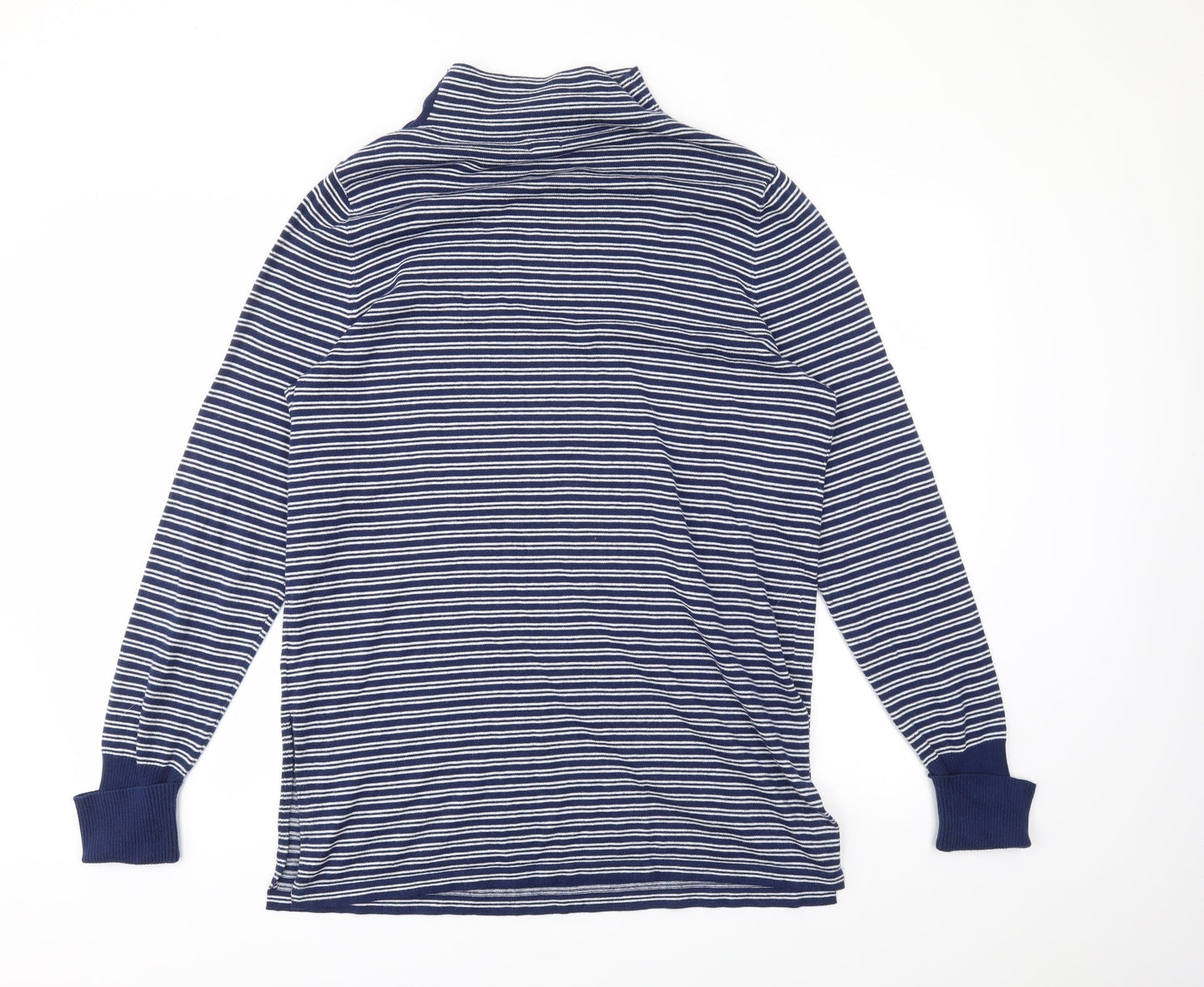 Aspen Womens Blue Striped  Pullover Jumper Size L