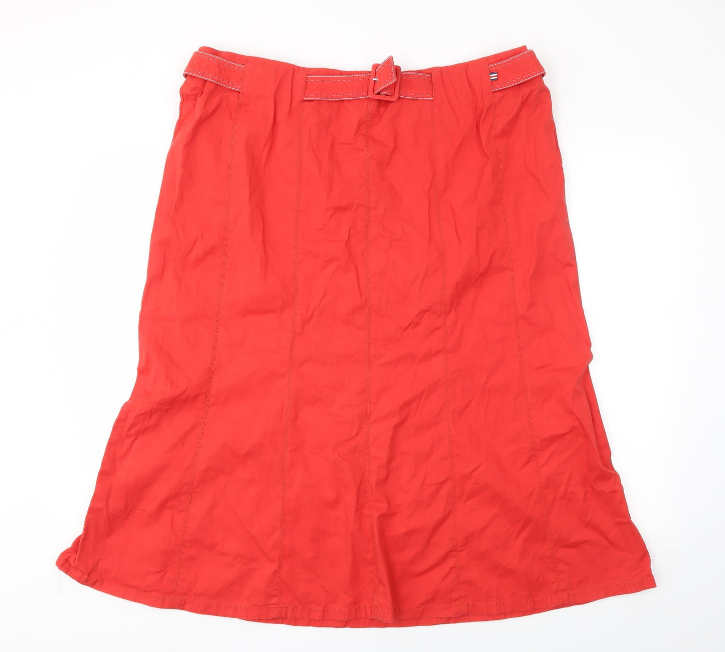 MRONA Womens Red   Flare Skirt Size 40 in