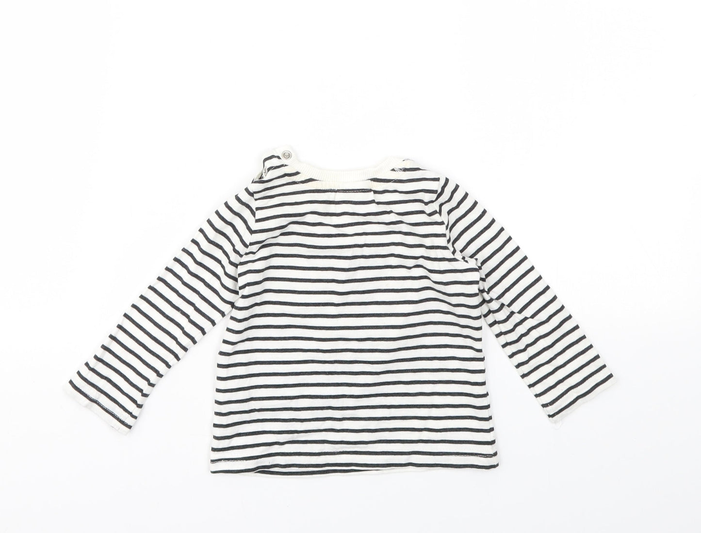 SO CUTE  Boys Multicoloured Striped  Basic Polo Size 6-9 Months