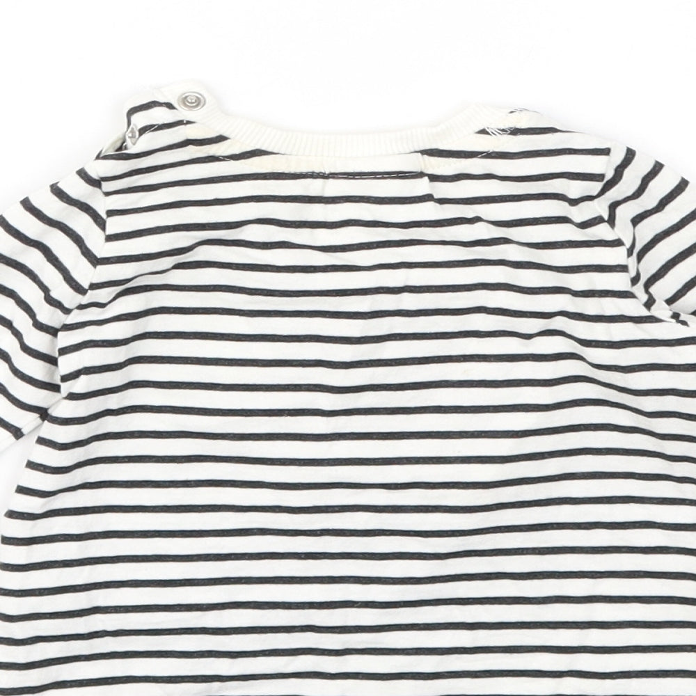 SO CUTE  Boys Multicoloured Striped  Basic Polo Size 6-9 Months
