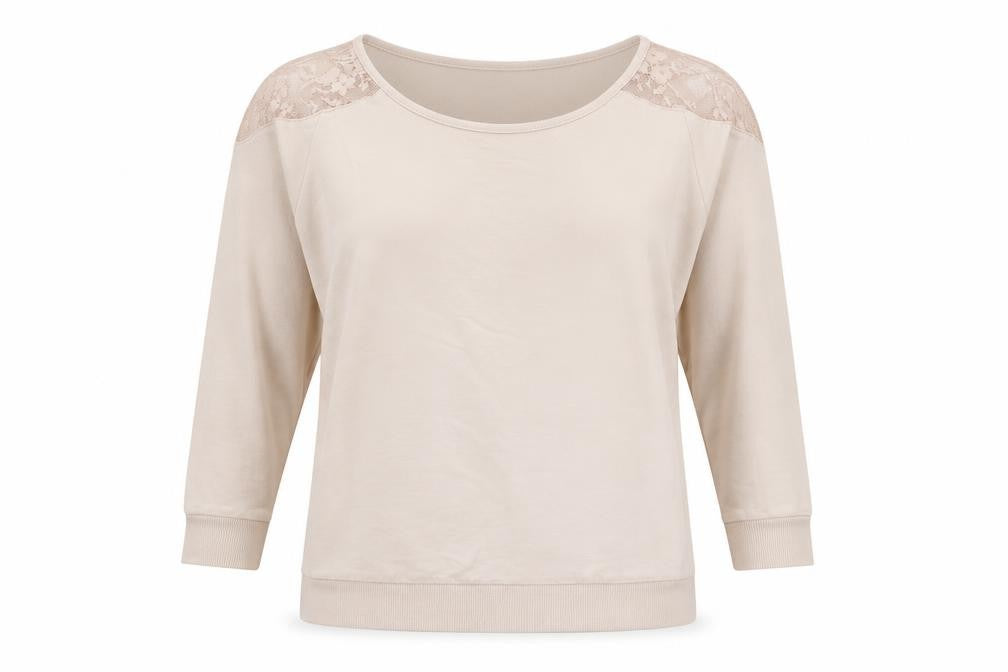 Womens UK 10 Regular Jane Norman Beige Pullover Sweatshirt