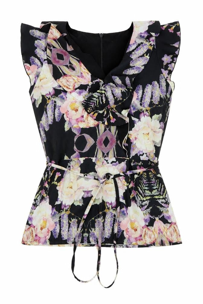 A wear Womens Multicoloured Floral  Basic Blouse Size 8