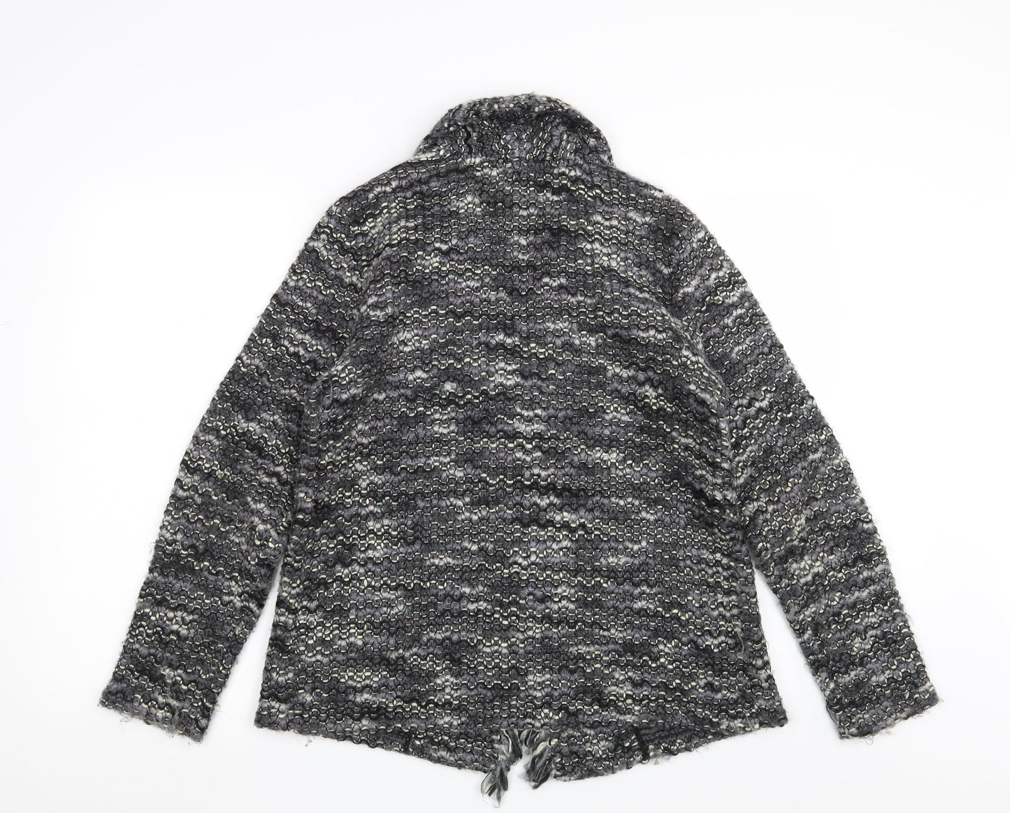 M&Co Womens Grey  Knit Cardigan Jumper Size 14