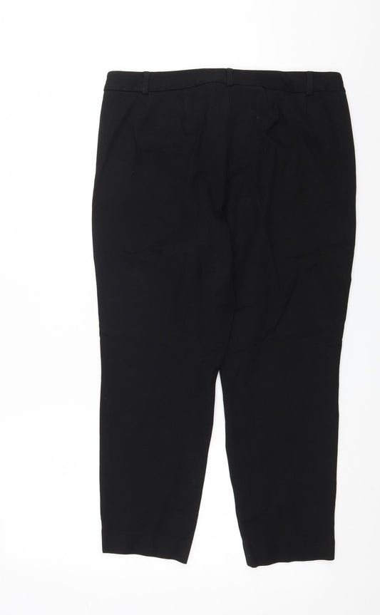 Marks and Spencer Womens Black   Trousers  Size 14 L24 in