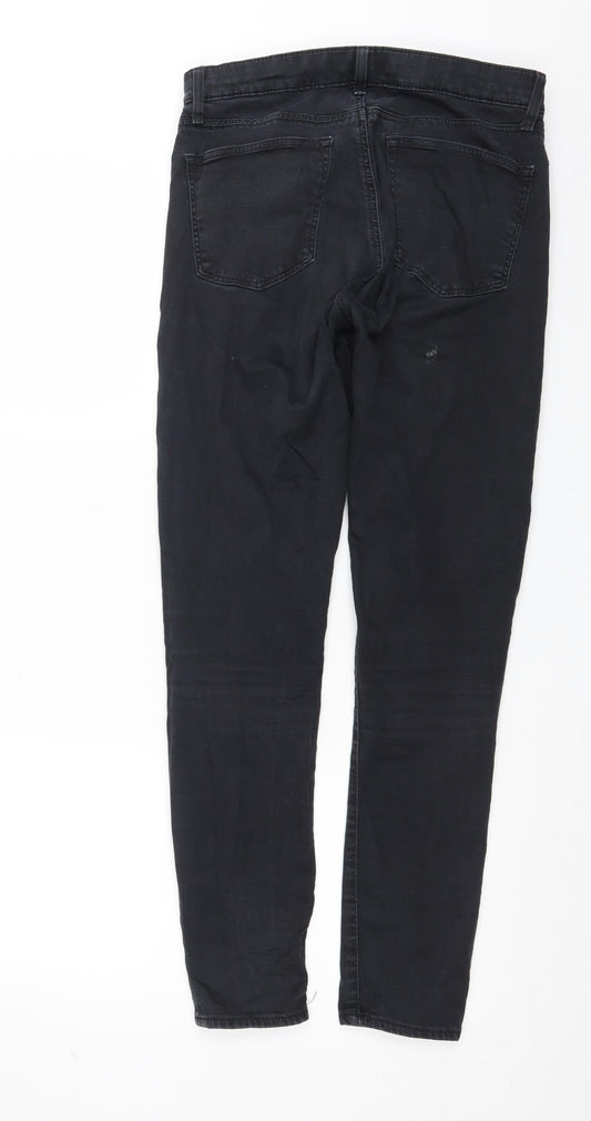 Topshop Womens Black  Denim Skinny Jeans Size 28 in L29 in