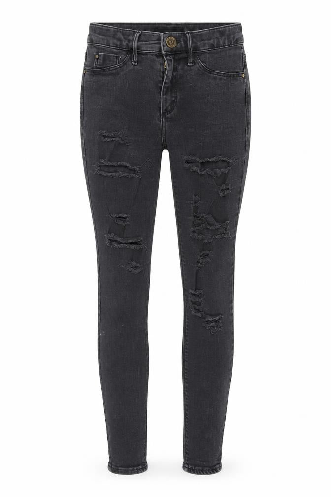 River Island Womens Grey  Denim Skinny Jeans Size 6 L26 in