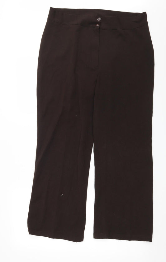 Preworn Womens Brown   Trousers  Size 34 in L28 in