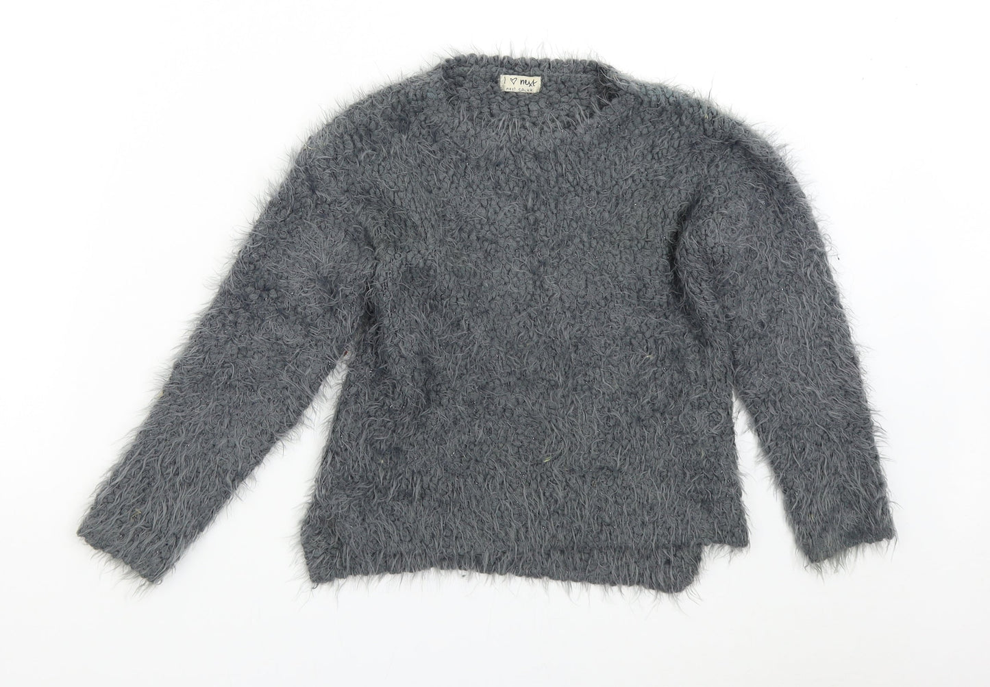 NEXT Girls Grey   Pullover Jumper Size 8 Years
