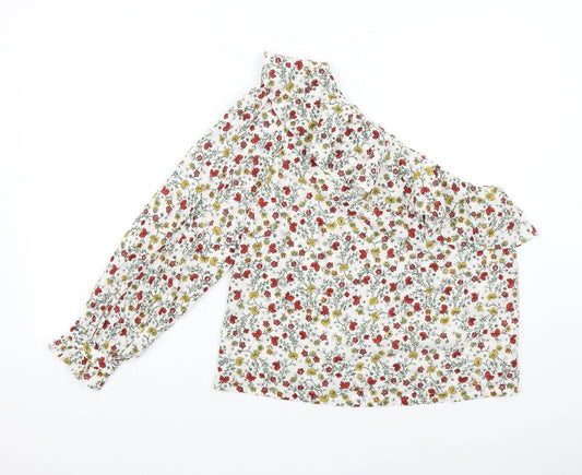 New Look Womens Multicoloured Floral  Basic Blouse Size 12