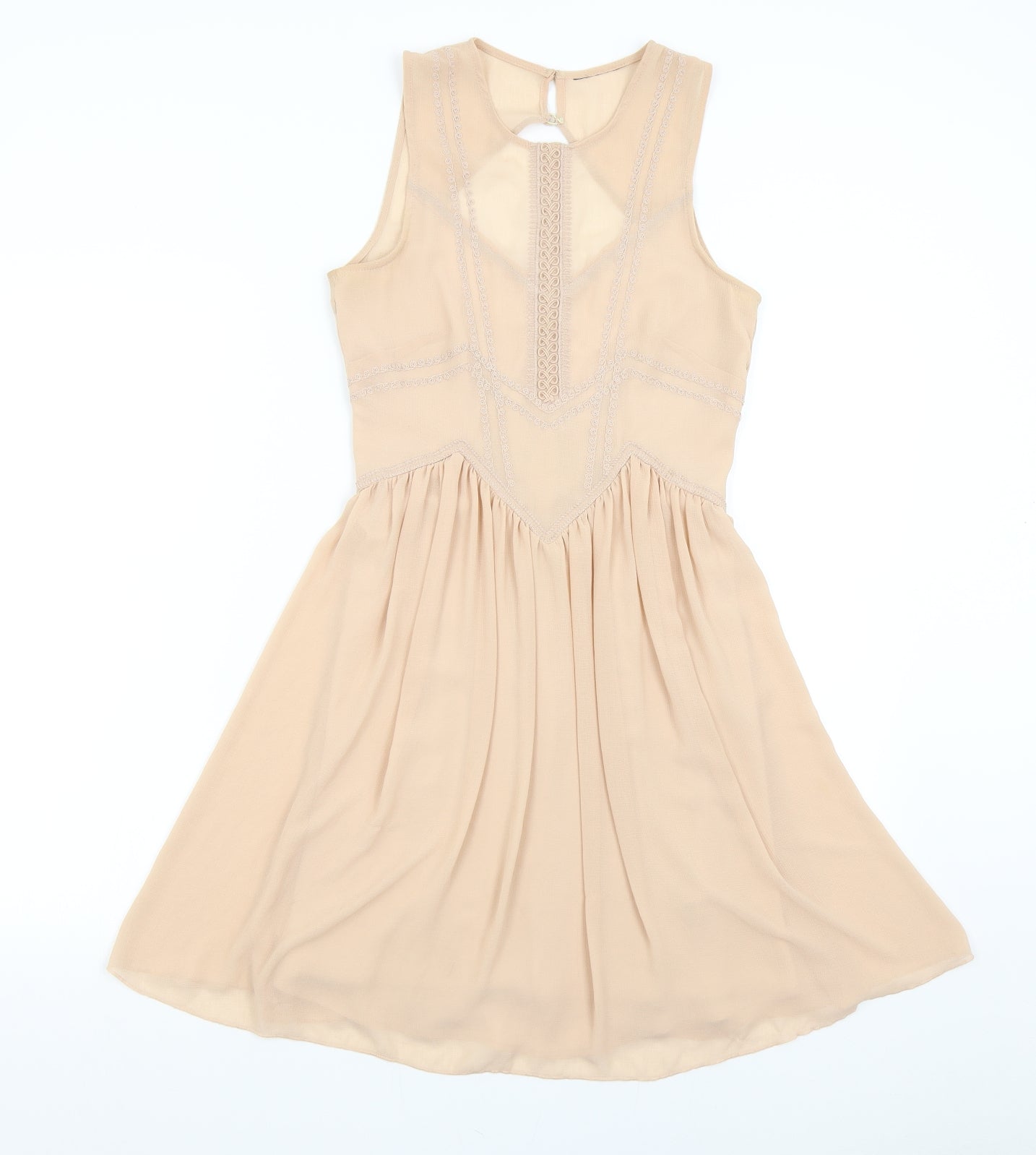 H&M Womens Pink   Fit & Flare  Size S