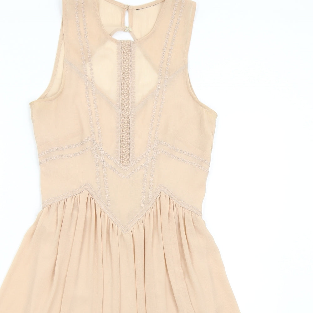 H&M Womens Pink   Fit & Flare  Size S