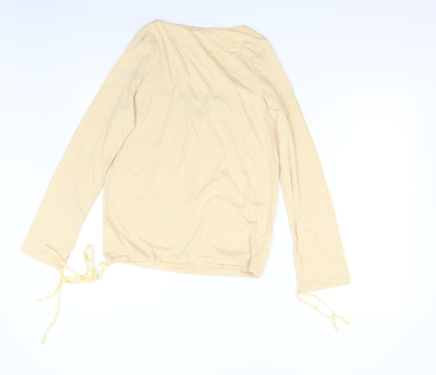 Cote Femme Womens Beige   Basic T-Shirt Size 38