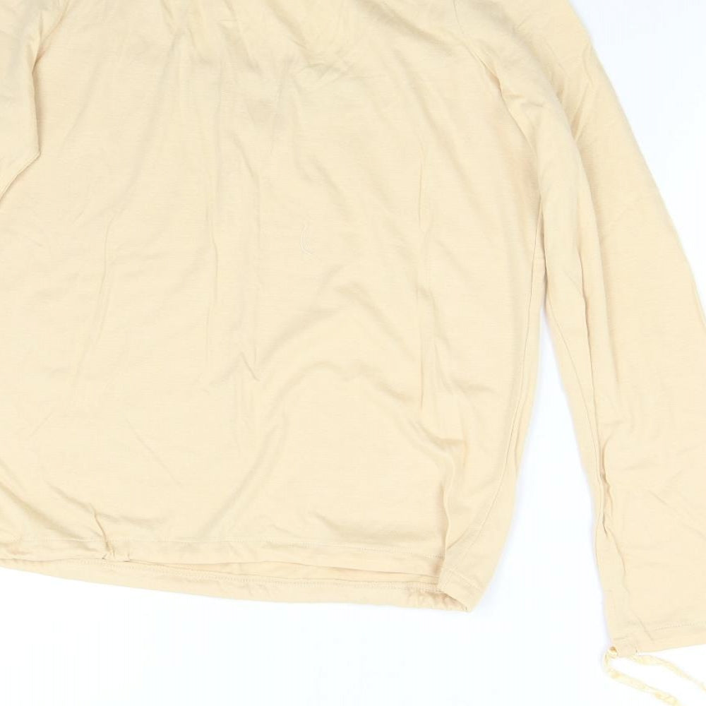 Cote Femme Womens Beige   Basic T-Shirt Size 38