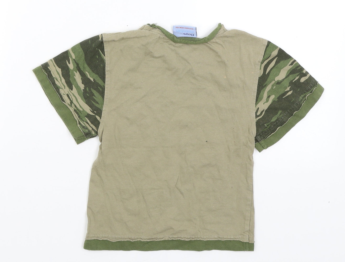 Boys Essentials Boys Green   Basic T-Shirt Size 4-5 Years
