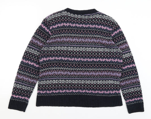 Pure & Natural Womens Blue   Pullover Jumper Size L