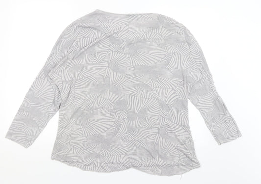 LV Clothing Womens Grey   Basic T-Shirt Size XL