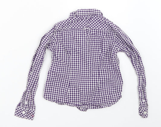 H&M Boys Blue Check  Basic Button-Up Size 5-6 Years