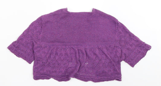 New Look Womens Purple   Cardigan Jumper Size 12
