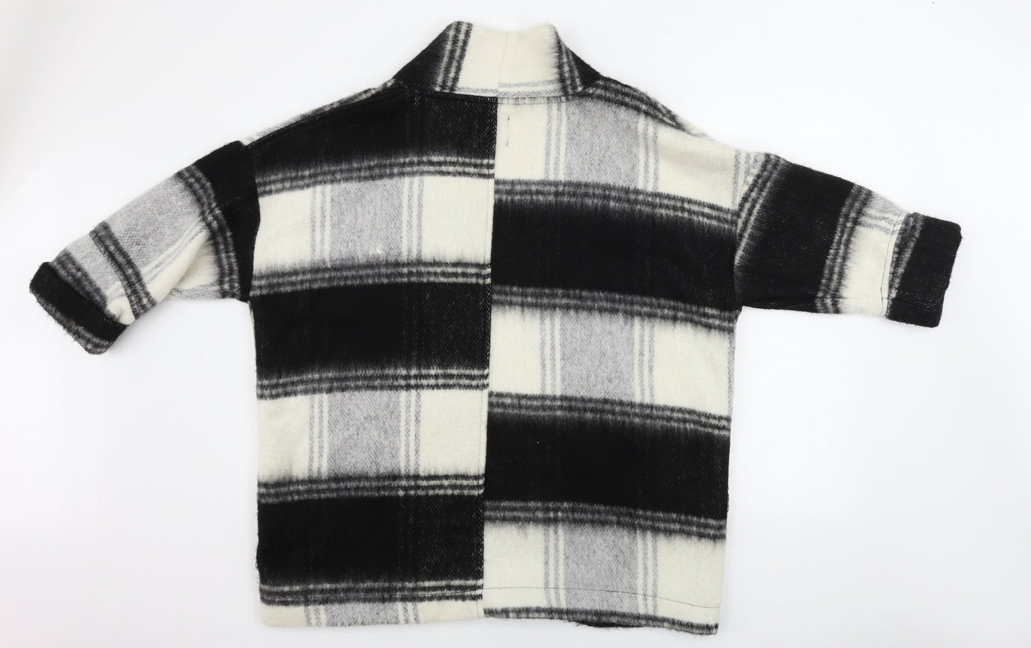 New Look  Womens Grey Check  Cardigan Jumper Size 12
