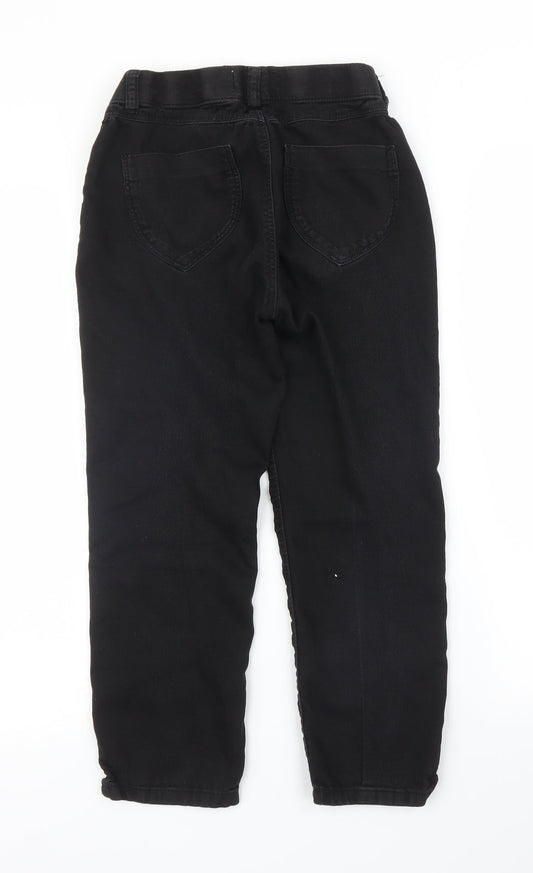 Dorothy Perkins Womens Black  Denim Capri Trousers Size 6 L20 in