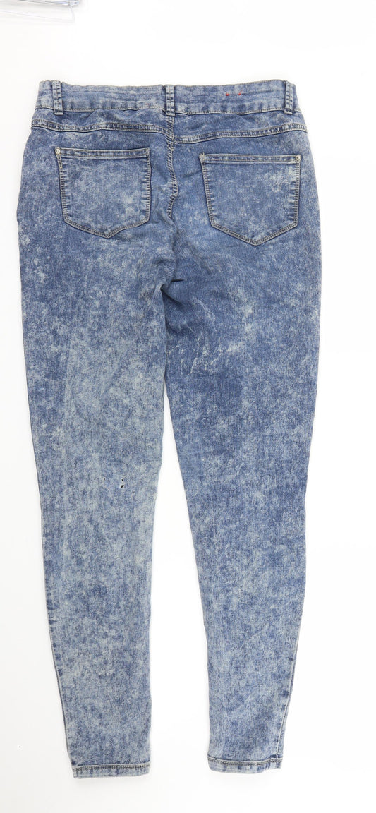 Yes Yes Womens Blue  Denim Skinny Jeans Size 12 L29 in