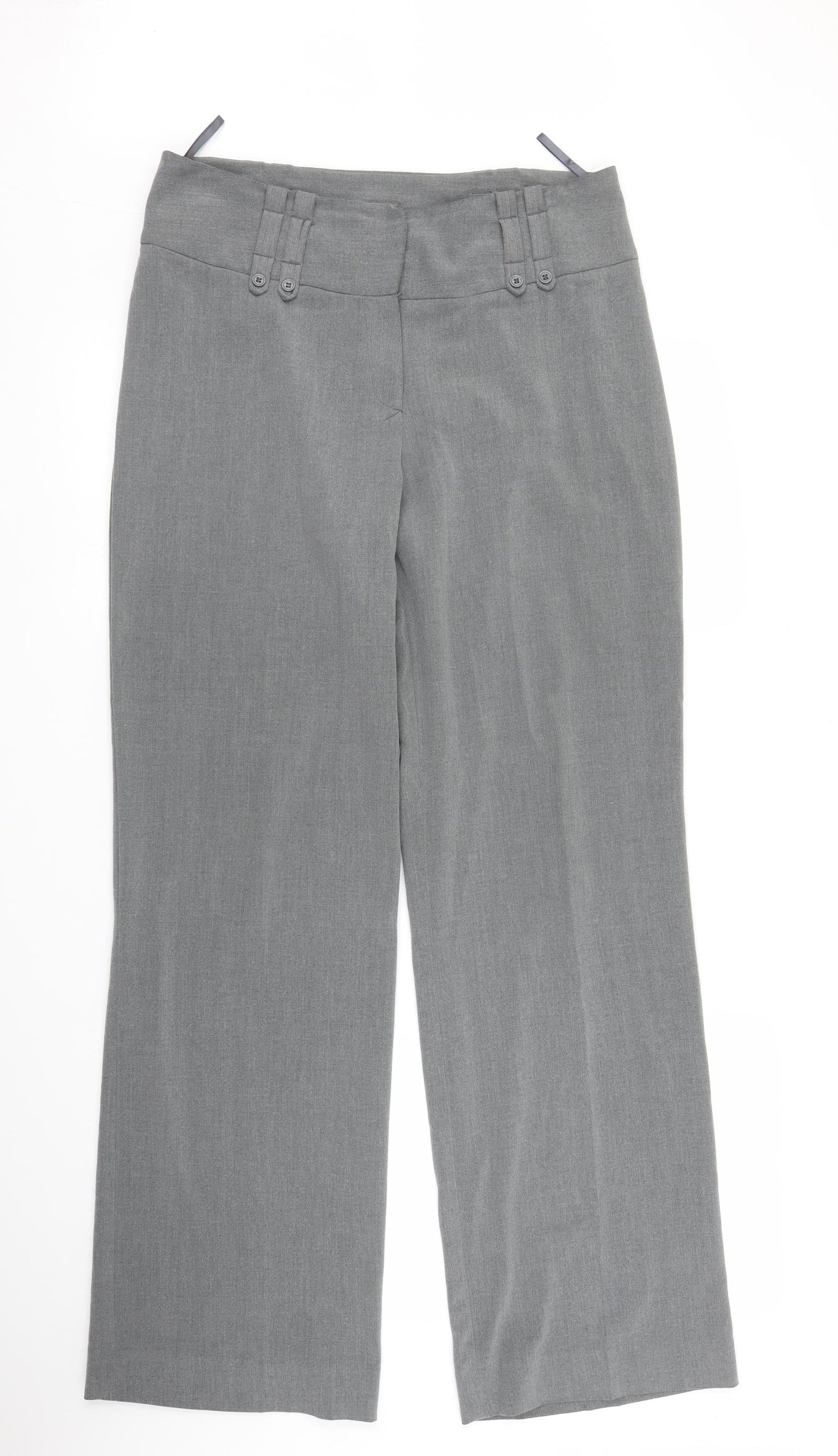 Epilogue Womens Grey  Rayon Trousers  Size 12 L31 in