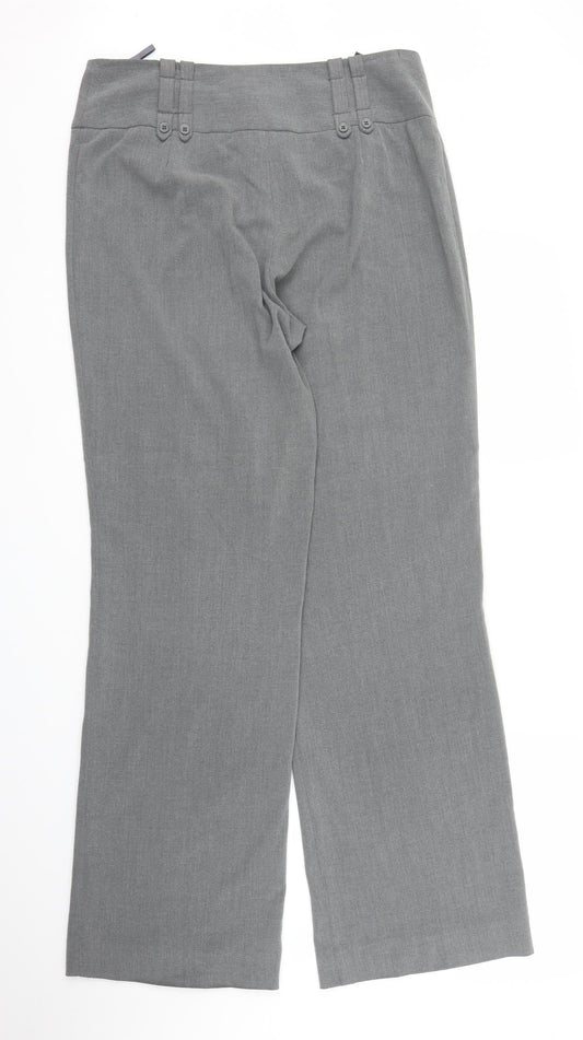 Epilogue Womens Grey  Rayon Trousers  Size 12 L31 in