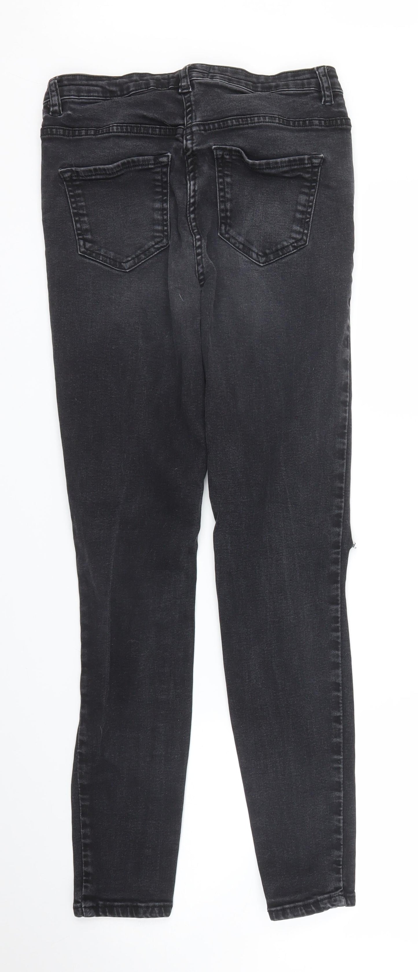Studio Denim Womens Black  Denim Skinny Jeans Size 10 L28 in
