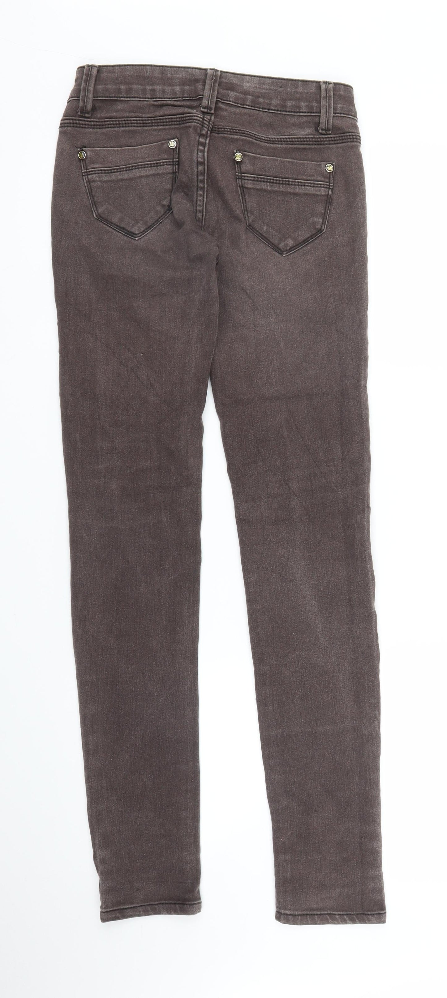 By Sasha Womens Brown  Denim Skinny Jeans Size XS L30 in