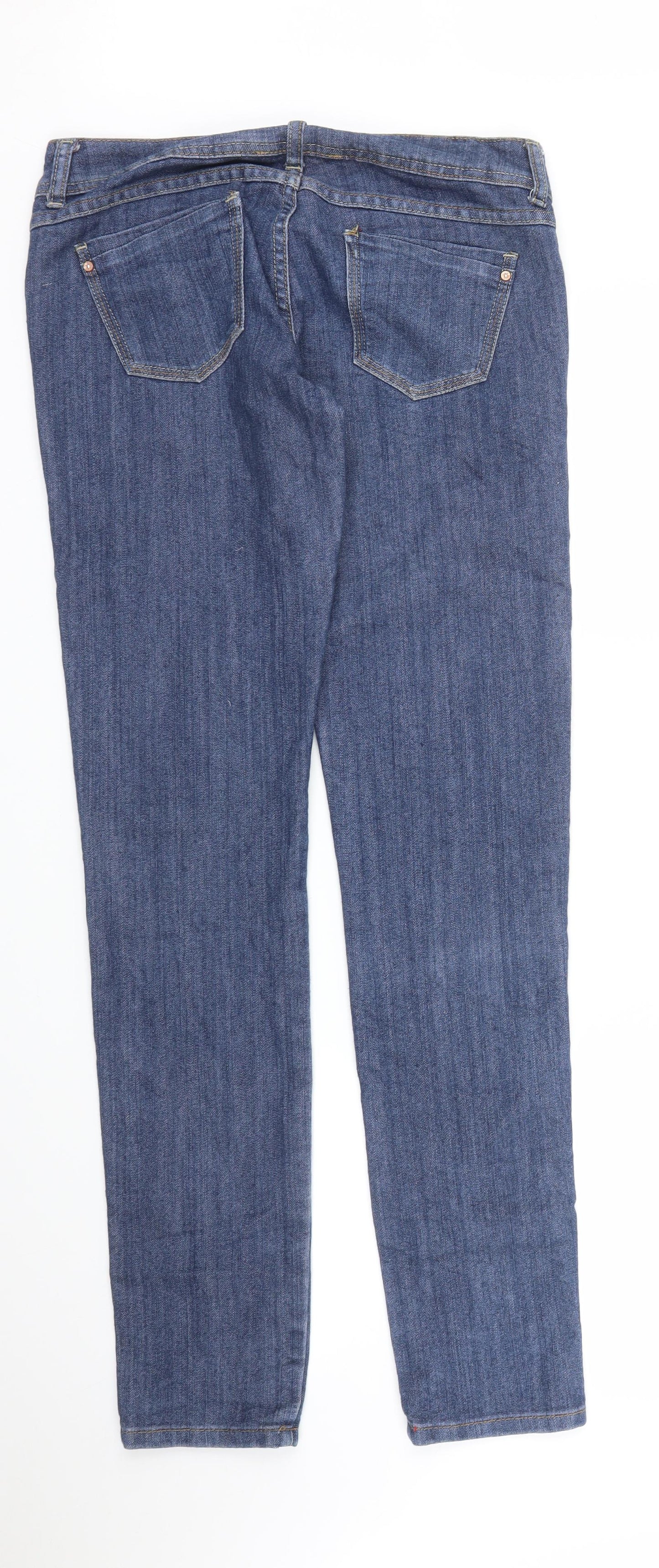 TALLY WEiJL Womens Blue  Denim Skinny Jeans Size 10 L33 in