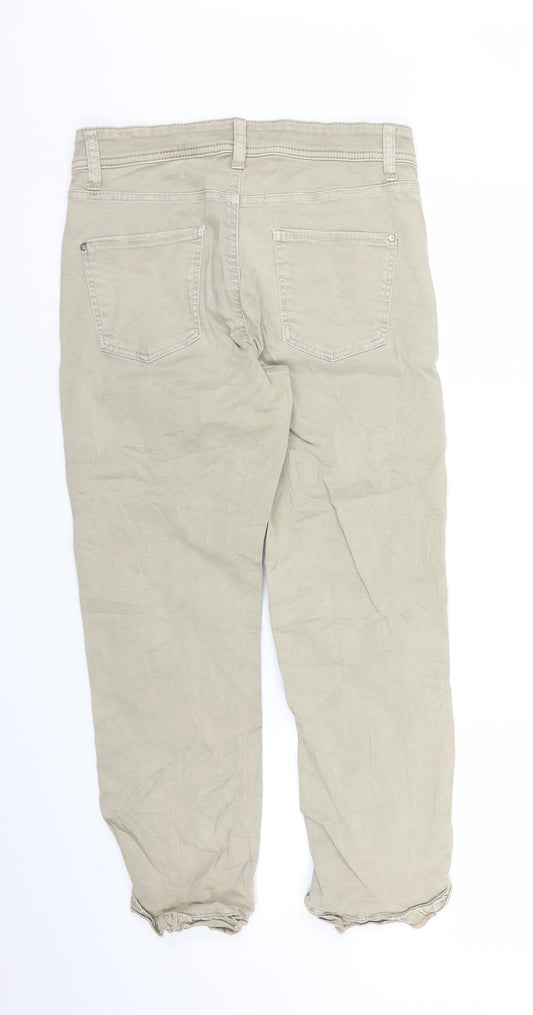 Cambio Womens Beige   Capri Jeans Size 6 L23 in