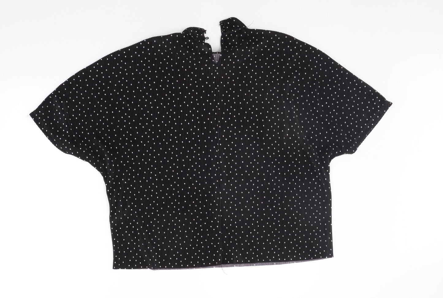 Jaqueline de Young Womens Black Polka Dot  Basic Blouse Size M