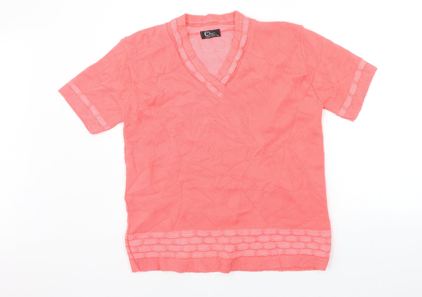 CHIC  Womens Pink   Pullover Jumper Size XL
