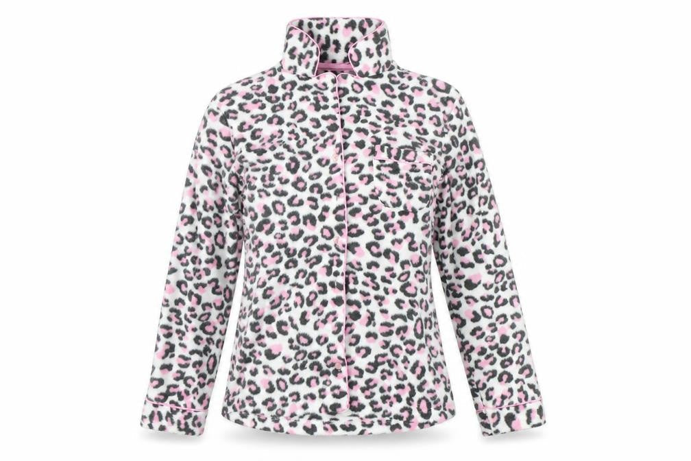 Therapy  Womens White Animal Print  Top Pyjama Top Size S