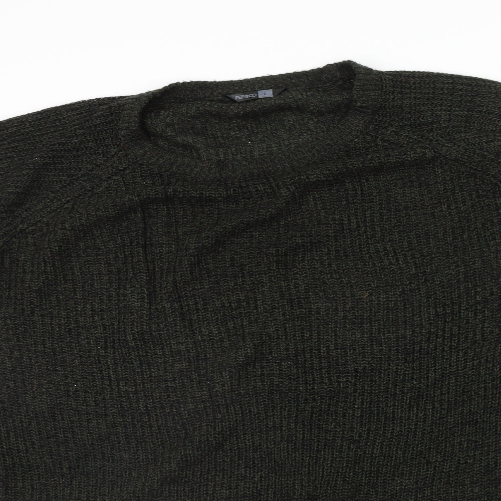 PEP&CO Womens Green   Pullover Jumper Size L