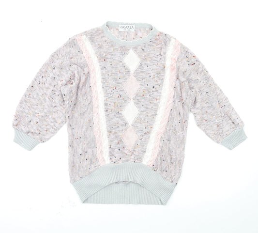 GRAZIA Womens Multicoloured   Pullover Jumper Size 12