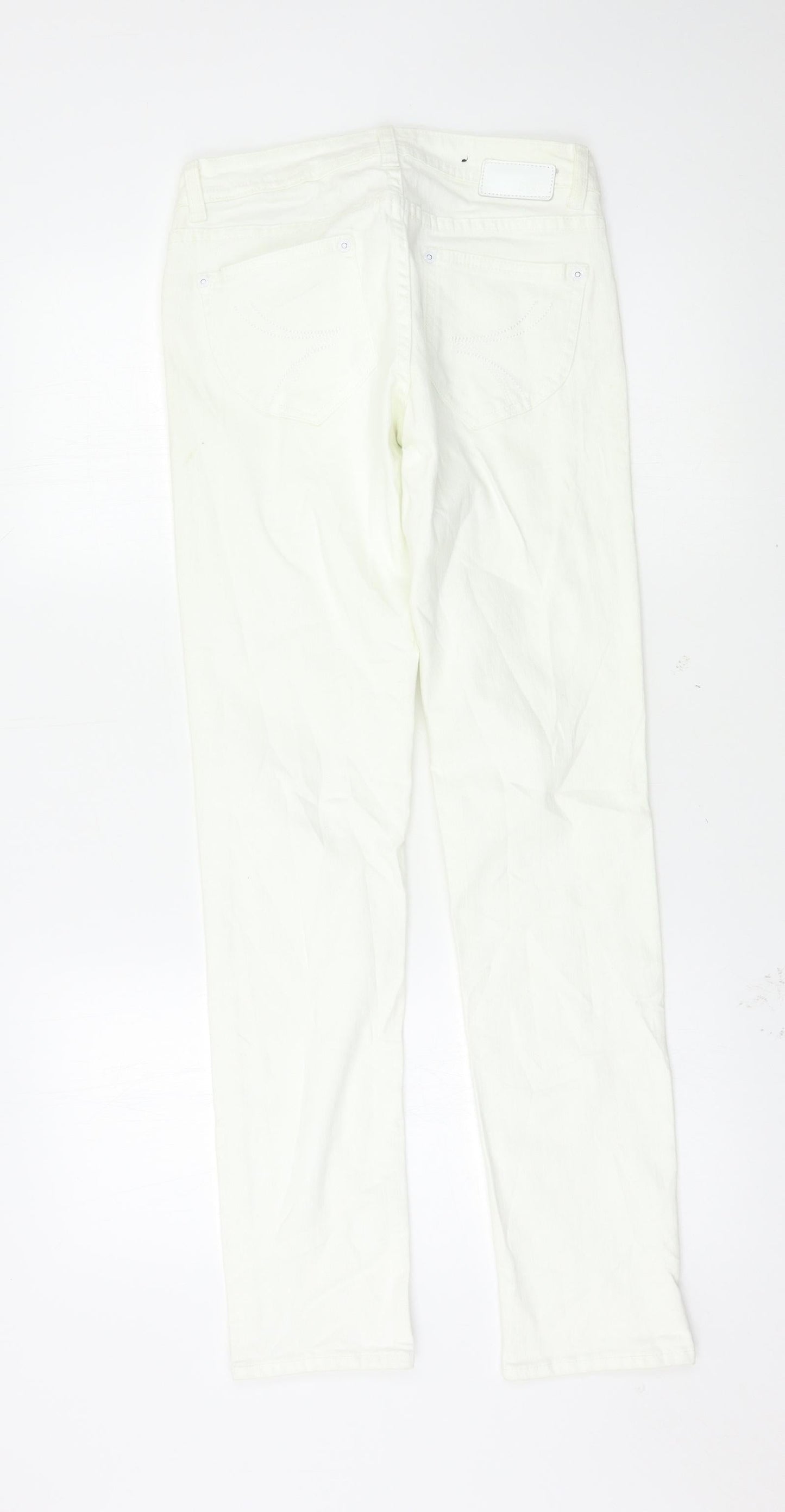 Diverse Womens White   Skinny Jeans Size 26 L30 in