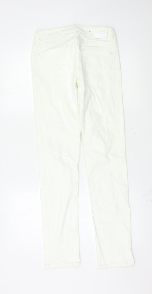 Diverse Womens White   Skinny Jeans Size 26 L30 in