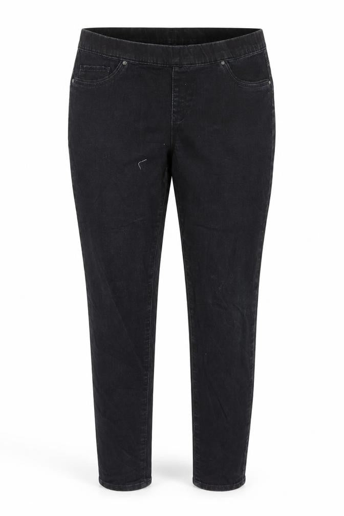 Denim & Co. Womens Black   Jegging Jeans Size 14 L28 in