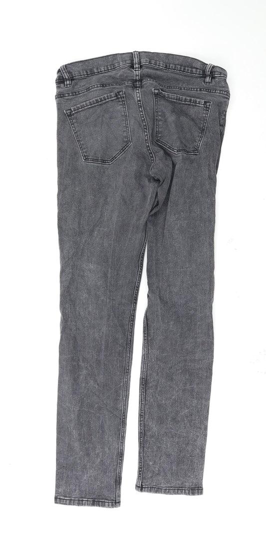 abbey denim Womens Grey   Skinny Jeans Size 32 L30 in
